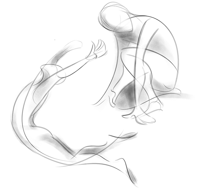 Falling Poses Drawing Base - Yanira Wallpaper